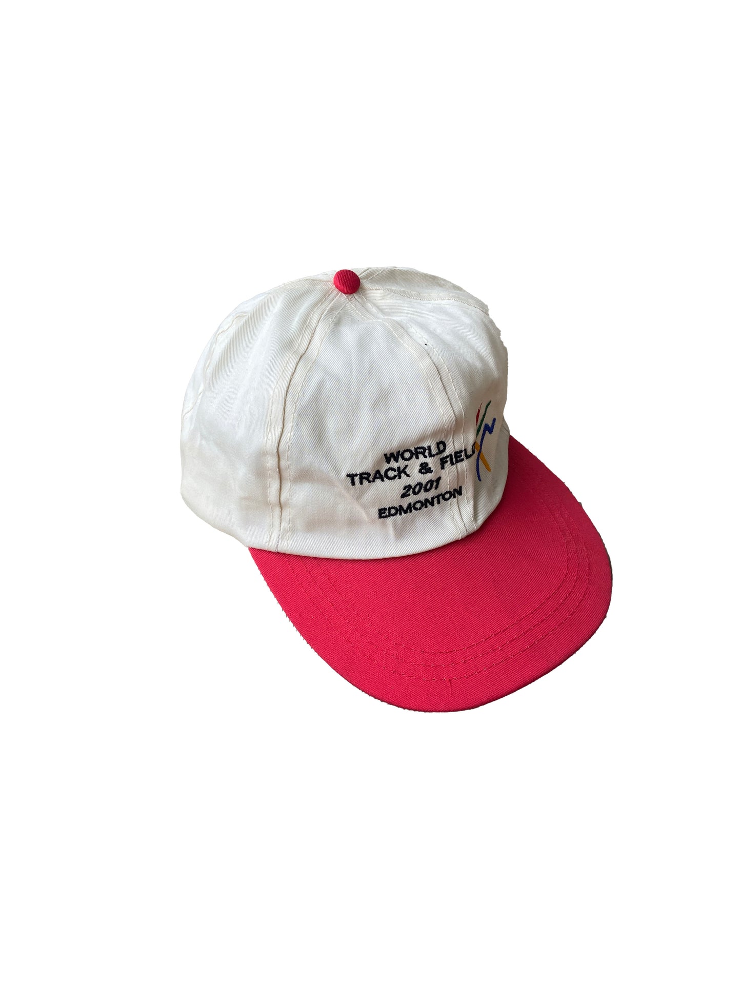 2001 Edmonton World Track & Field Trucker Hat White/Red